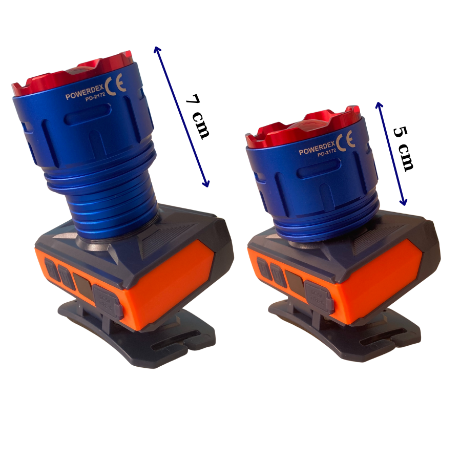 Powerdex PD-2172 Sensörlü Profesyonel Kafa Lambası - 3000 Lümen 50W (8 Saat Çalışma Süresi)