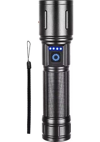 Powerdex PD-4200 10WATT Süper LED Yağmur Suyu Geçirmez Profesyonel Şarjlı El Feneri