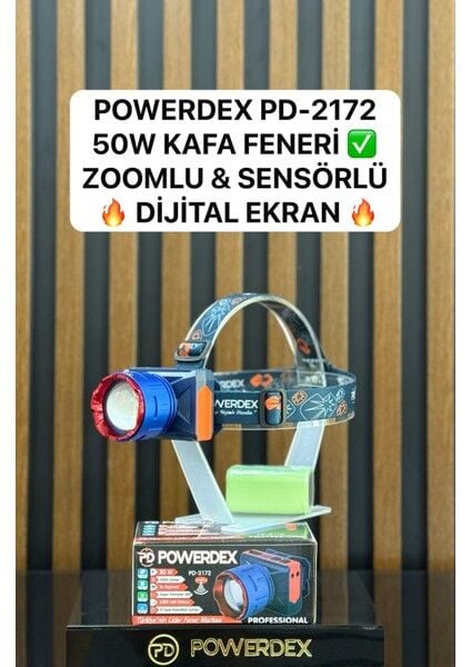Sensörlü Kafa Feneri 50W 3000 Lümen
