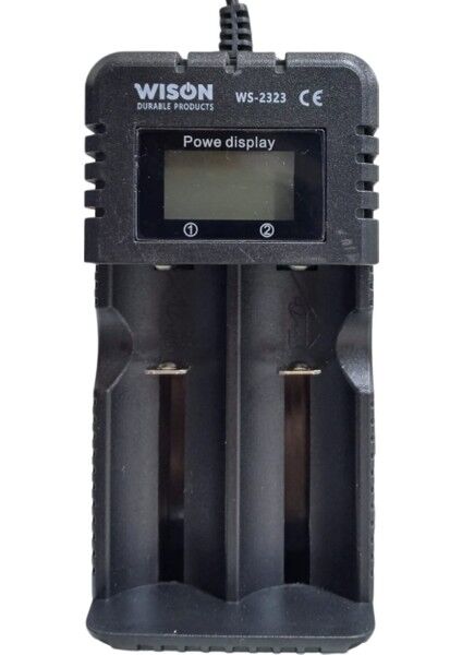 WS-2323 Akıllı Pil Şarj Aleti | 2400 Mah Çıkış – Şarj Göstergeli – 26650’E Kadar Tüm Pillerle Uyumlu