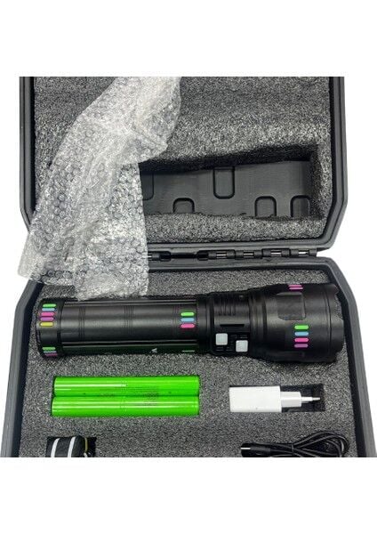 WS-1150 Profesyonel Şarjlı El Feneri | 60W – 5500 Lümen – 22000MAH – 10 Saat Çalışma – Zoom – Metal Gövde