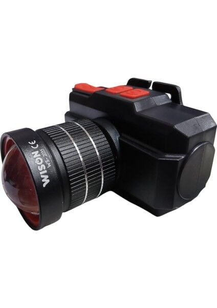 WS-2035 Profesyonel Kafa Lambası | 15W – 1500 Lümen – Zoomlu – Type-C Şarj – 3200 Mah Batarya