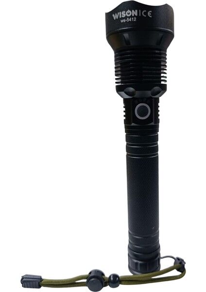 WS-5412 Profesyonel Tüfek Feneri | 20W 2000 Lümen | 11600 Mah | Zoomlu, Type-C Şarjlı