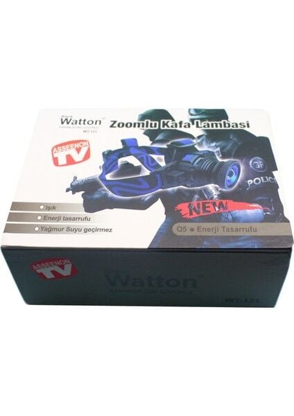 Black Wt 121 Q5 Şarjlı Kafa Feneri