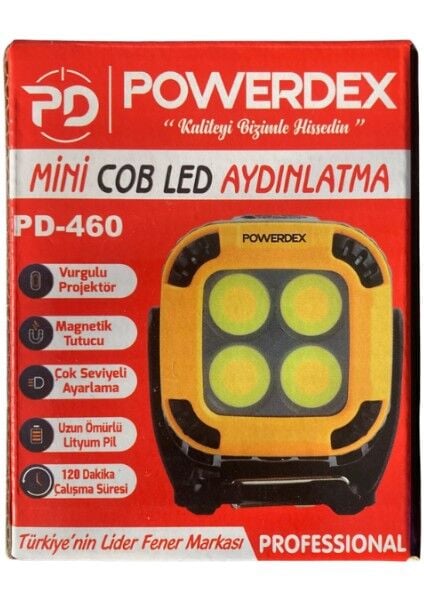 PD‑460 Cob Mini Şarjlı Kamp Lambası – Manyetik Anahtarlık Işıldak