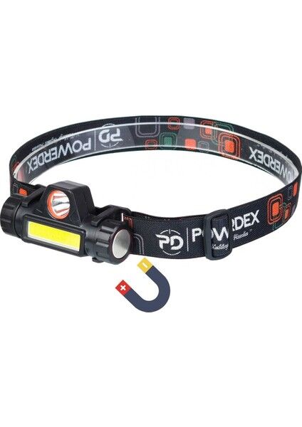 PD-6672 Şarjlı Mıknatıslı Su Geçirmez Kafa Lambası