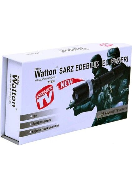 Wt-038 - Zoomlu Şarjlı El Feneri