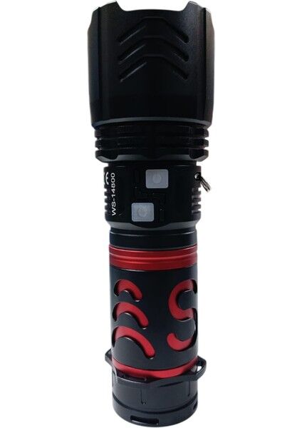 WS-14800 Profesyonel El Feneri | 80W – 8000 Lümen – 32000 Mah – Powerbank Özellikli, Type-C Şarjlı