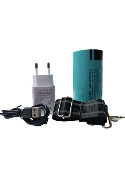 WS-14800 Profesyonel El Feneri | 80W – 8000 Lümen – 32000 Mah – Powerbank Özellikli, Type-C Şarjlı