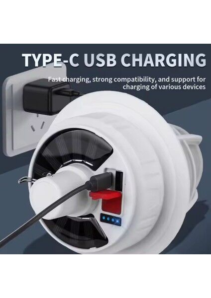 WS-2002 Güneş ile Şarj Edilebilir Kamp Lambası