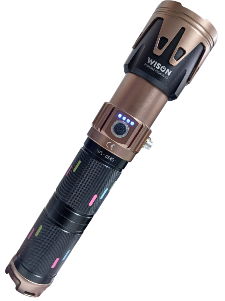 WS-6540 Profesyonel Yakıcı Özellikli El Feneri | 50W – 5000 Lümen – 19200 Mah – Zoomlu & Type-C Şarjlı
