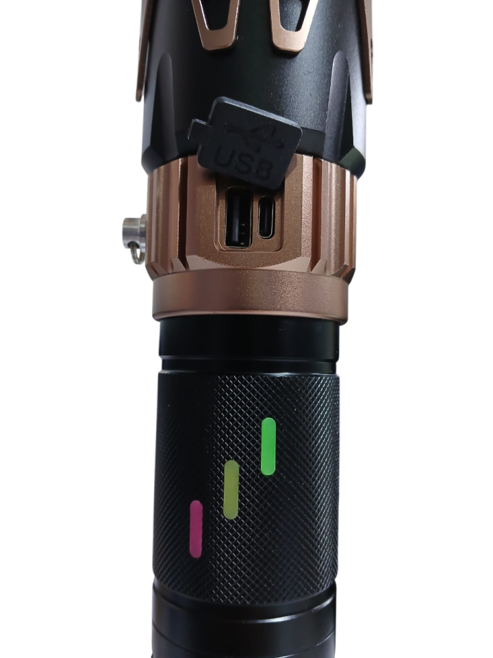 WS-6540 Profesyonel Yakıcı Özellikli El Feneri | 50W – 5000 Lümen – 19200 Mah – Zoomlu & Type-C Şarjlı