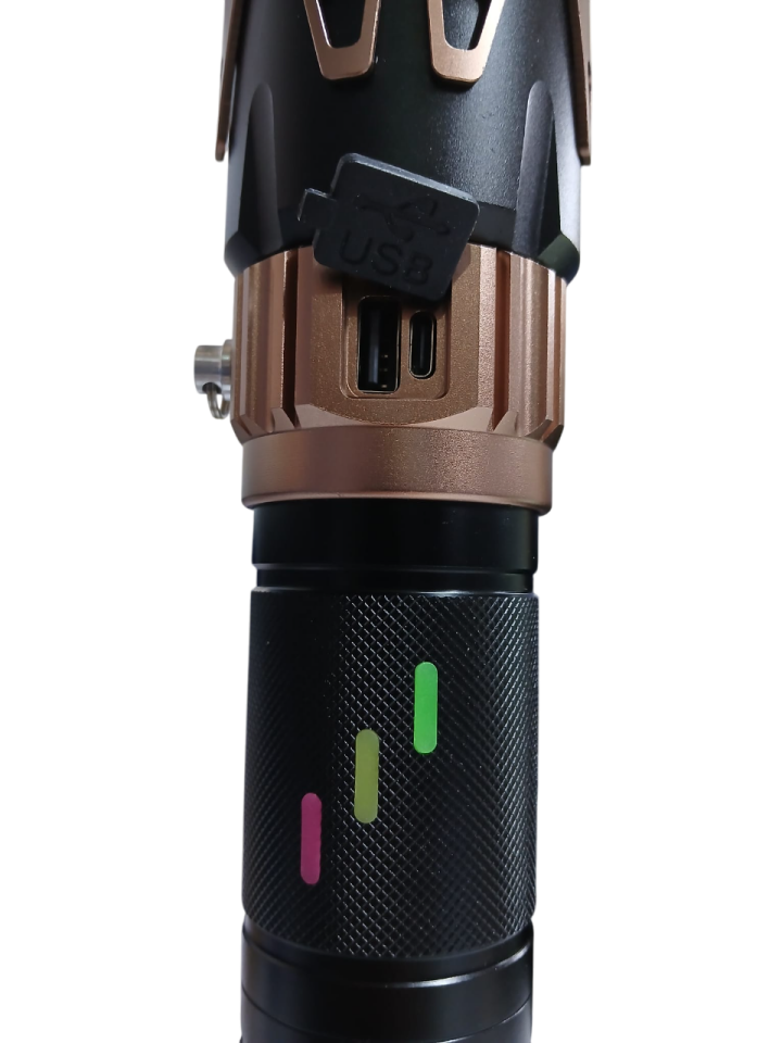 WS-6540 Profesyonel Yakıcı Özellikli El Feneri | 50W – 5000 Lümen – 19200 Mah – Zoomlu & Type-C Şarjlı
