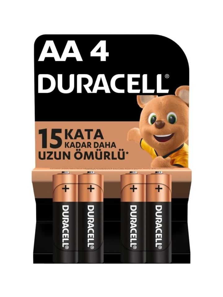 Alkalin AA Kalem Pil, 1,5 V LR6/MN1500 4lü Paket