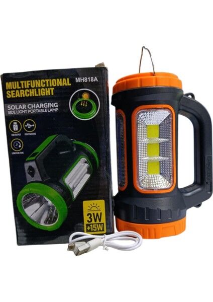 GK-6565 Kamp Lambası | 3+15W – Solar Panelli – Powerbank Özellikli | Ev & Kamp Kullanımı