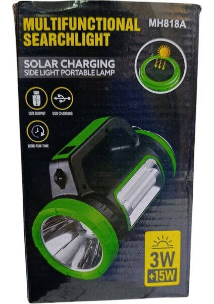 GK-6565 Kamp Lambası | 3+15W – Solar Panelli – Powerbank Özellikli | Ev & Kamp Kullanımı