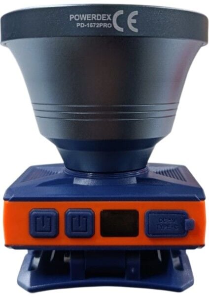 PD-1672-PRO Profesyonel Kafa Lambası | 20W – 1000 Lümen – 4800 Mah – Sensörlü – Type-C Şarjlı