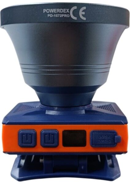 PD-1672-PRO Profesyonel Kafa Lambası | 20W – 1000 Lümen – 4800 Mah – Sensörlü – Type-C Şarjlı