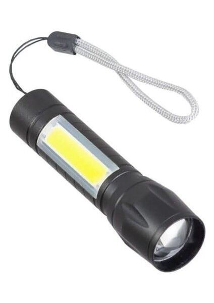 PD-5568 Plus | Cob LED Mini USB Şarjlı El Feneri – Metal Gövde