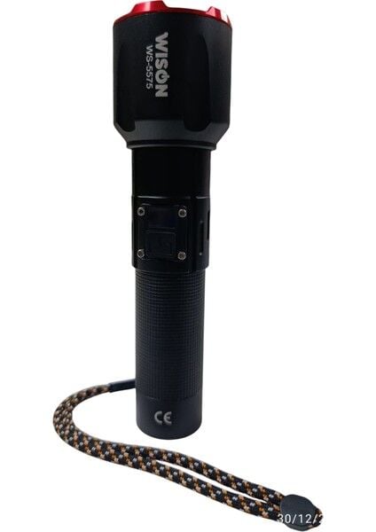WS-5575 Profesyonel El Feneri | 20W 2000 Lümen | 5000 Mah, Zoomlu, Dijital Göstergeli, Type-C Şarjlı