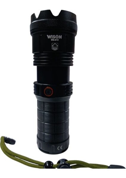 WS-815 Profesyonel El Feneri | 50W – 4500 Lümen – 12000 Mah – Powerbank Özellikli