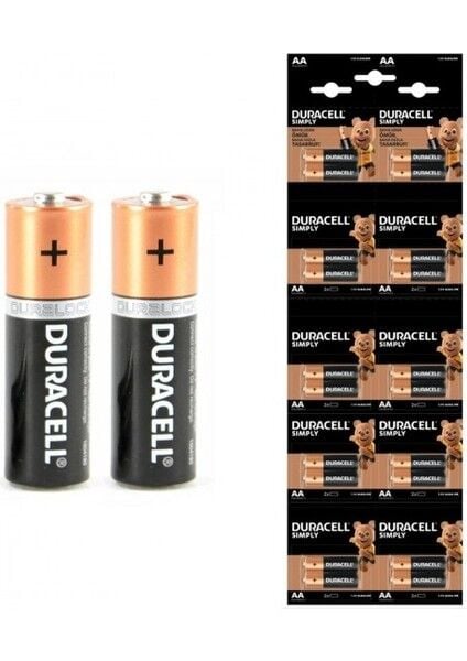 Alkalin AA Kalem Pil, 1,5 V LR6/MN1500 20li Kartela