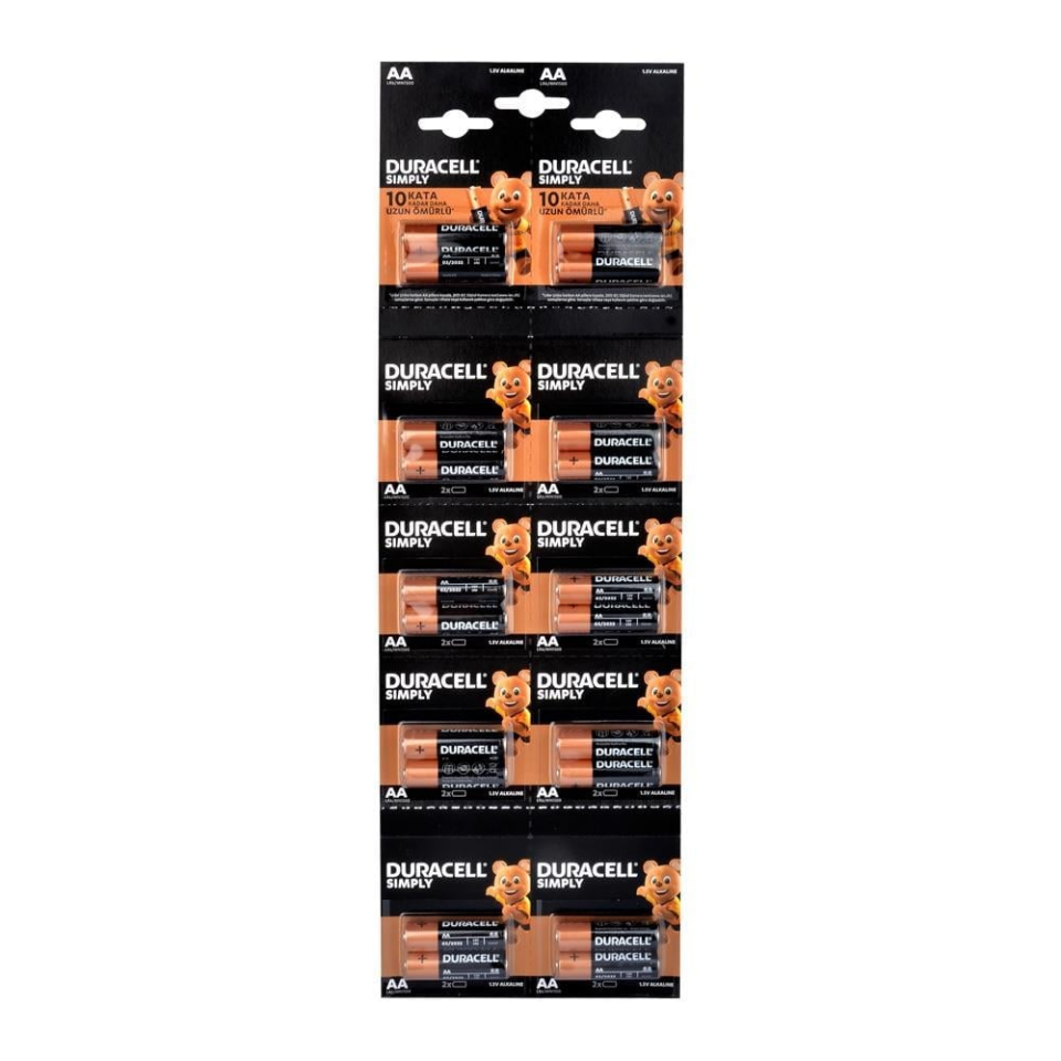 Alkalin AA Kalem Pil, 1,5 V LR6/MN1500 20li Kartela