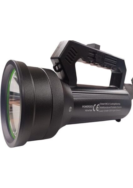 PD-4700 Profesyonel El Feneri | 30W – 3000 Lümen – 9600 Mah – Metal Kasa – Powerbank – Dijital Göstergeli