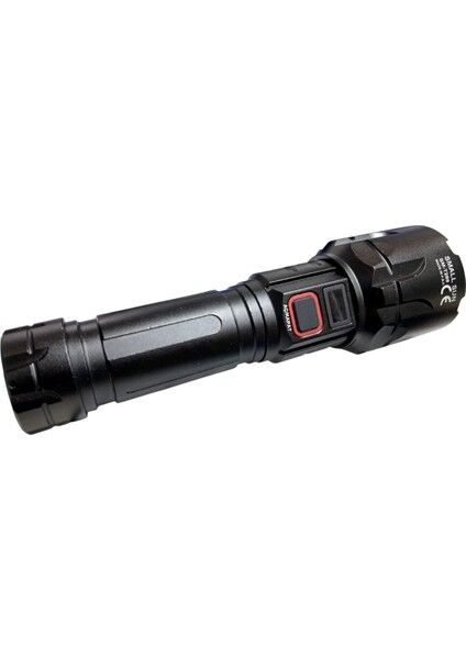 SM-T288 El Feneri - 80W Güçlü Işık - Lazer Etkili - Şarjlı ve Uzun Menzilli El Feneri
