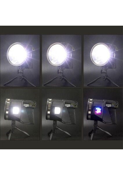 WT-416 Tripod Güvenlik Feneri – P50 LED 150–750 M Menzi̇l – 8800 Mah Powerbank – 5 Mod – Type-C Şarj