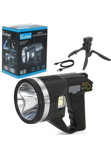 WT-416 Tripod Güvenlik Feneri – P50 LED 150–750 M Menzi̇l – 8800 Mah Powerbank – 5 Mod – Type-C Şarj