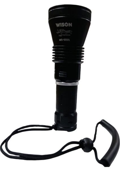 WS-5555 Profesyonel Dalış Feneri | 15W 2200 Lümen | 120M Su Geçirmez | Metal Gövde