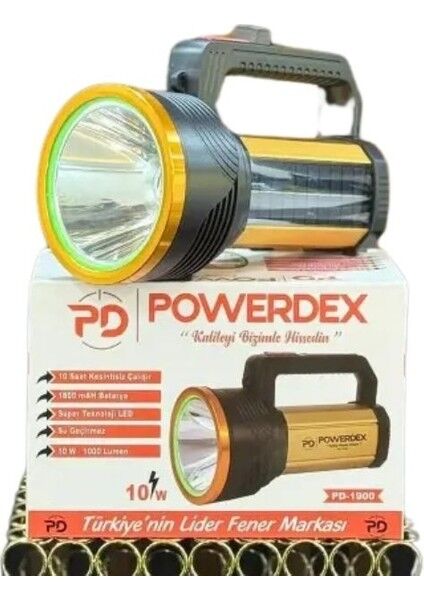 PD-1900 1000 Lümen LED Şarjlı El Feneri