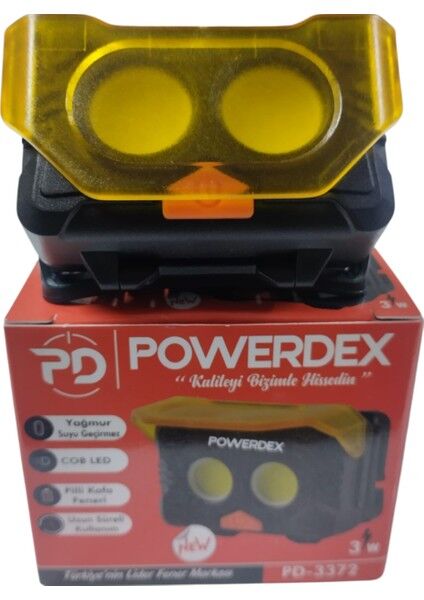 PD-3372 Pilli Kafa Lambası | 3W – 300 Lümen – 3 Mod – Hafif & Ayarlanabilir Bandlı