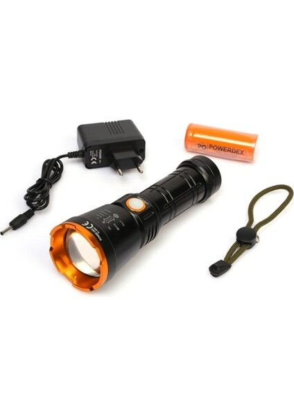 Pd-6682 1000 Lümen 15 Watt Profesyonel Şarjlı El Feneri