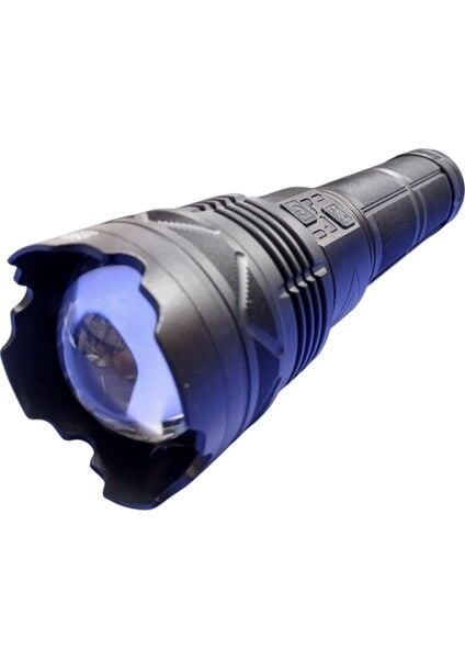 150W Ultra Güçlü Şarjlı LED El Feneri | 15.000 Lümen – 30.400 Mah Batarya V Yedek Pil – 2 Km Menzil – 4 Mod – Powerbank & Suya Dayanıklı – Çantalı