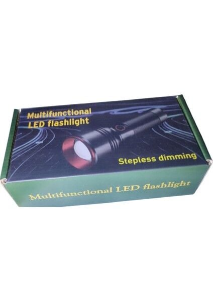 GK-6900 Profesyonel El Feneri | 20 W – 2000 Lümen – 6800 Mah x 2 Batarya – Zoomlu – Type-C Şarj – Flash Modlu