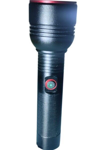 GK-6900 Profesyonel El Feneri | 20 W – 2000 Lümen – 6800 Mah x 2 Batarya – Zoomlu – Type-C Şarj – Flash Modlu