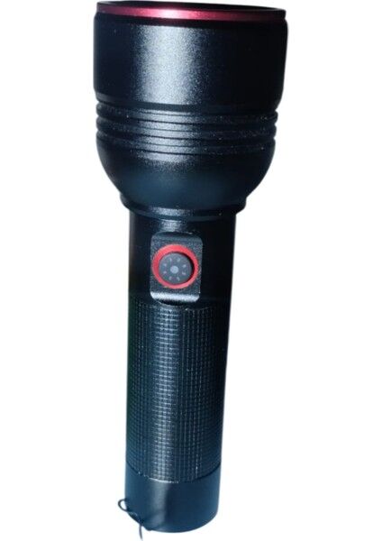 GK-6900 Profesyonel El Feneri | 20 W – 2000 Lümen – 6800 Mah x 2 Batarya – Zoomlu – Type-C Şarj – Flash Modlu