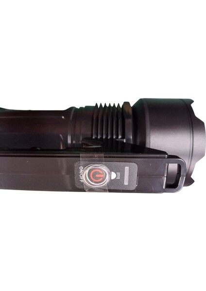 GK-6766 Uzun Mesafeli LED El Feneri | 20W – 2000 Lümen – Zoomlu – Type-C Şarjlı