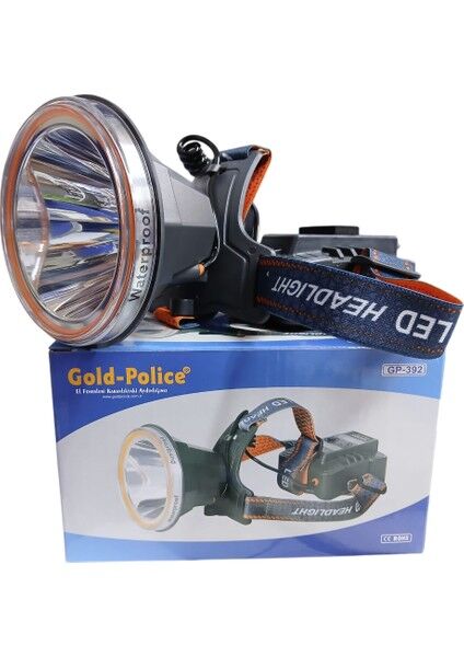 GP-392 Şarjlı Kafa Lambası | 2000 Lümen – 3 Mod – Zoom – Ayarlanabilir