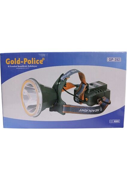 GP-392 Şarjlı Kafa Lambası | 2000 Lümen – 3 Mod – Zoom – Ayarlanabilir
