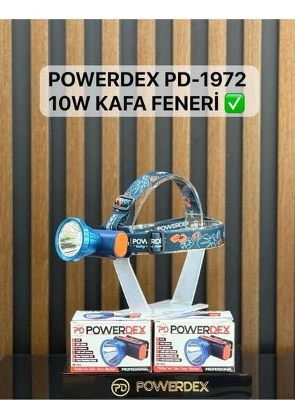 PD-1972 Profesyonel Kafa Lambası | 10W – 1000 Lümen – 1200 Mah – Nokta LED Teknolojisi – Type-C Şarjlı