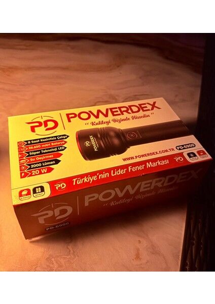PD-6900 Profesyonel El Feneri | 20W – 2000 Lümen