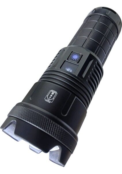 GP-291 Şarjlı El Feneri – 20W Lazer LED – 20000 Lümen – 1000M Menzil – 10000 Mah Batarya – Powerbank Özellikli – Zoom ve 5 Mod