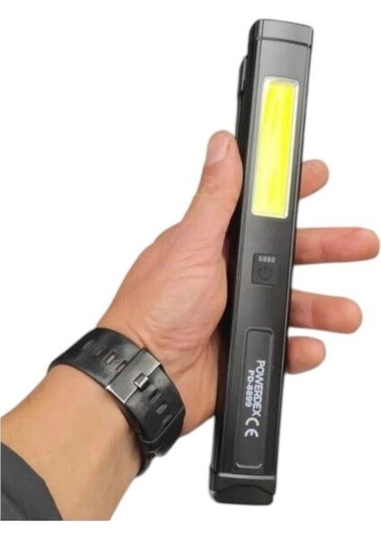 Powerdex Şarjlı Ayarlı LED Fener Acil Durum Işığı Powerbank PD-8899