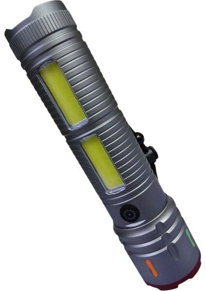 -1470 LED El Feneri | Süper Güçlü Işık – 2 Cob LED – Zoom – Powerbank & Dijital Şarj Göstergesi