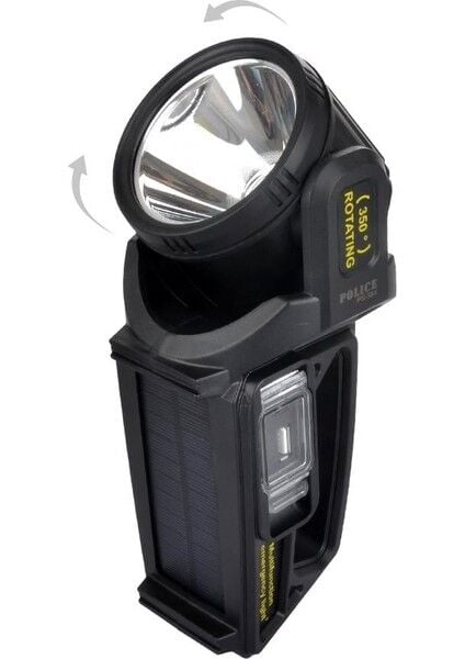 PS-384 Şarjlı Güneş Enerjili Spot Fener (350° Döner Başlık)