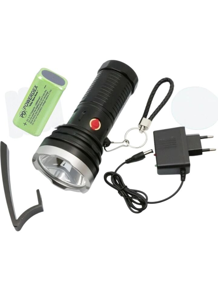 PD-10500 Profesyonel Avcı Feneri | 30W, 3500 Lümen, Su Geçirmez, Yedek Parça + Aparatlar Dahil