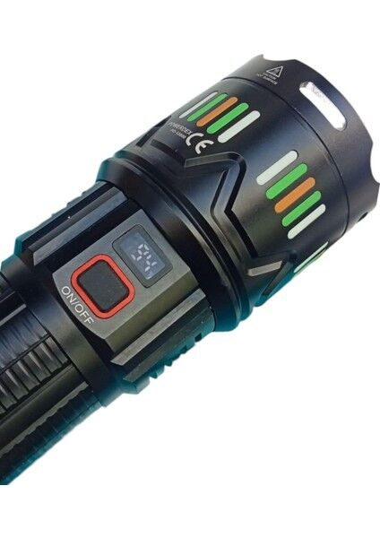 PD-12800 Profesyonel El Feneri | 45W – 4500 Lümen – 12.800 Mah – Su Geçirmez – Zoom